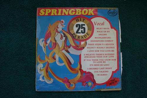 SPRINGBOK HIT PARADE VOL:  25 -- VINYL LP RECORD