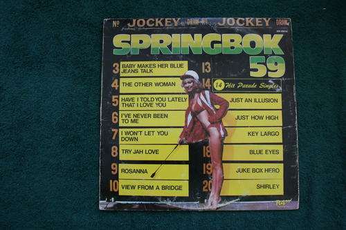 SPRINGBOK HIT PARADE VOL:  59 -- VINYL LP RECORD