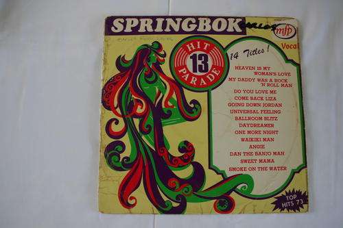 SPRINGBOK HIT PARADE VOL: 13 -- VINYL LP RECORD