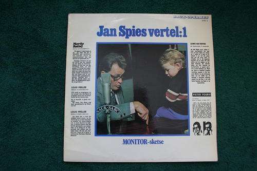 JAN SPIES VERTEL NO1 --MONITOR SKETSE--AFRIKAANS VINYL LP