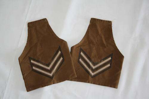 SADF--ARMY-- PAIR OF RANK BRASSARD SLEEVES-- CORPORAL