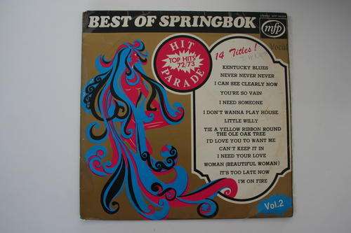 BEST OF SPRINGBOK HIT PARADE, VOL 2 1972-73 --- VINYL LP RECORD