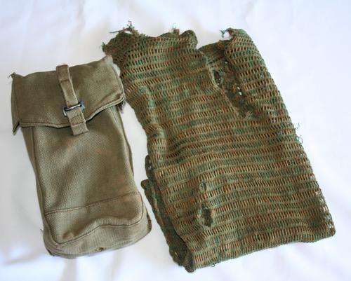 RHODESIAN AMMO POUCH AND SCARF -- RHODESIAN BUSH WAR