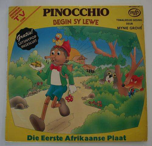 PINOCCHIO VOL1 --BEGIN SY LEWE -- VINTAGE AFRIKAANS KIDDIES VINYL LP RECORD