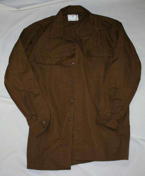 SADF NUTRIA BROWN SHIRT--SIZE: LARGE -- UNWORN-- AS USED IN BUSH WAR
