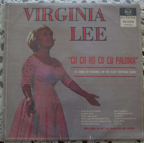 VIRGINIA LEE -- CU-CU-RU-CU-CU-PALOMA -- VINYL LP RECORD