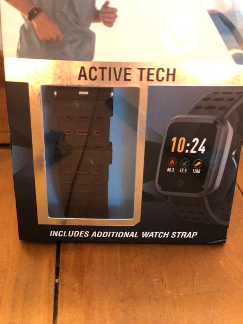 Volkano Active Tech Excel Series Fitness Watch With HRM Black