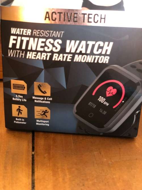 Volkano Active Tech Excel Series Fitness Watch With HRM Black