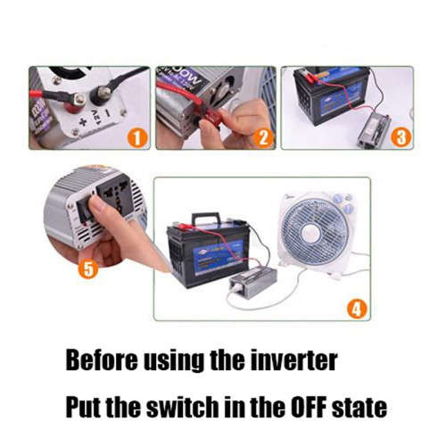 2000W Inverter Car Battery Converter with USB Mobile Phone Charging Port