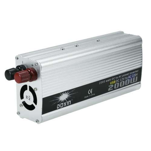 2000W Inverter Car Battery Converter with USB Mobile Phone Charging Port