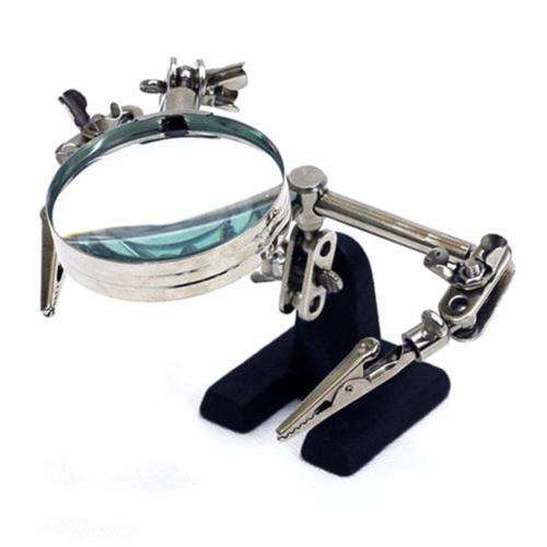 Welding Third Hand Help Stand Iron Magnifying Tool Hand Magnifying Glass Holder