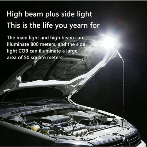 LED Flashlight Mini Lightweight Telescopic Zoom Emergency Lighting For Outdoor Activities