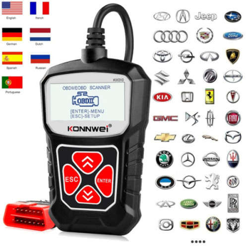 KW 310 OBD2 Car Diagnostic Scanner Universal OBD Analyzer Reads And Displays Live Data Stream