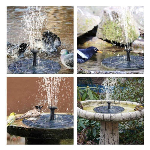 Floating Solar Fountain Pump Suitable For Bird Bath, Small Pond, Aquarium And Garden Decoration