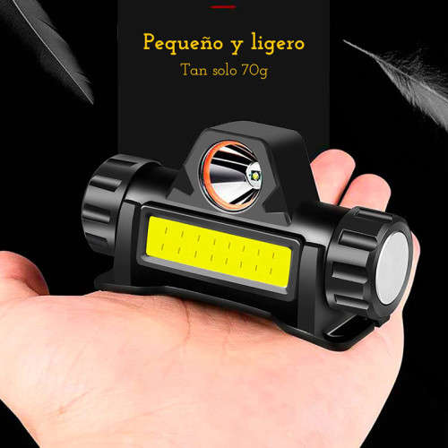 USB Rechargeable LED Headlight, Waterproof Portable Spotlight, Outdoor Or, Fishing, Patrol