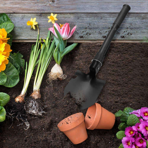 Mini Folding Shovel For Emergency And Outdoor Survival, Suitable For Outdoor Camping, Fishing And Ga