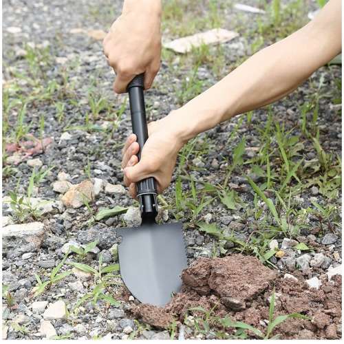 Mini Folding Shovel For Emergency And Outdoor Survival, Suitable For Outdoor Camping, Fishing And Ga