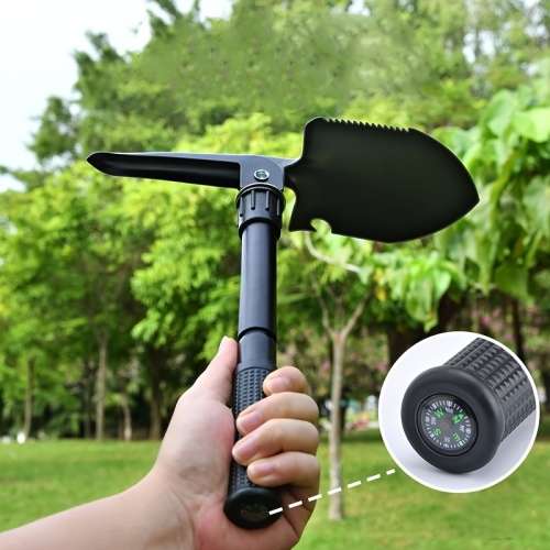 Mini Folding Shovel For Emergency And Outdoor Survival, Suitable For Outdoor Camping, Fishing And Ga