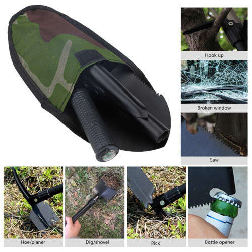 Mini Folding Shovel For Emergency And Outdoor Survival, Suitable For Outdoor Camping, Fishing And Ga