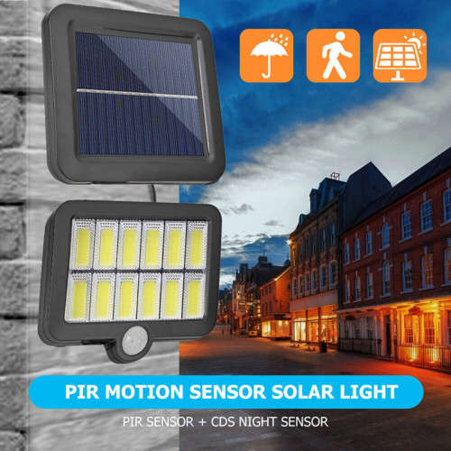 LED Solar Waterproof PIR Motion Sensor Wall Light for Outdoor Garden