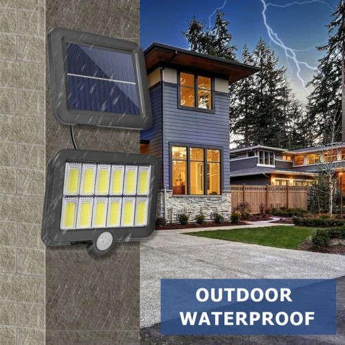 LED Solar Waterproof PIR Motion Sensor Wall Light for Outdoor Garden