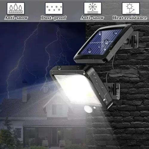 LED Solar Waterproof PIR Motion Sensor Wall Light for Outdoor Garden