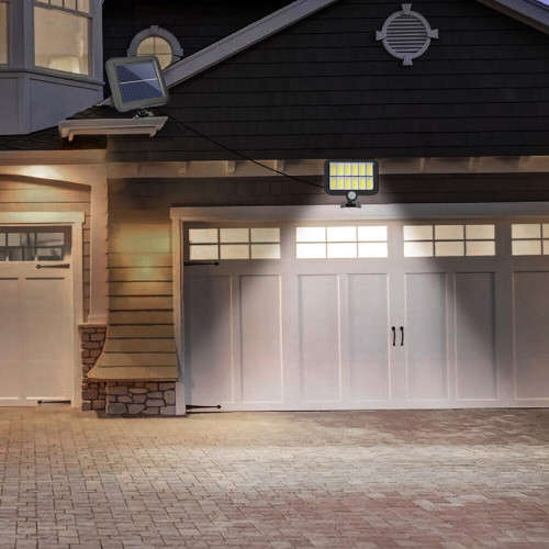 LED Solar Waterproof PIR Motion Sensor Wall Light for Outdoor Garden