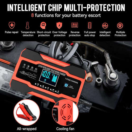 Battery Charger 10R 12V And 24V Fully Automatic Smart Car Battery Charger, Battery Maintainer
