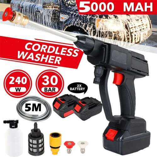 Rechargeable High Pressure Car Wash Water Gun Portable High Pressure Cleaner