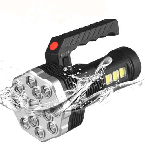 LED flashlight 13 light sources rechargeable portable searchlight outdoor camping light