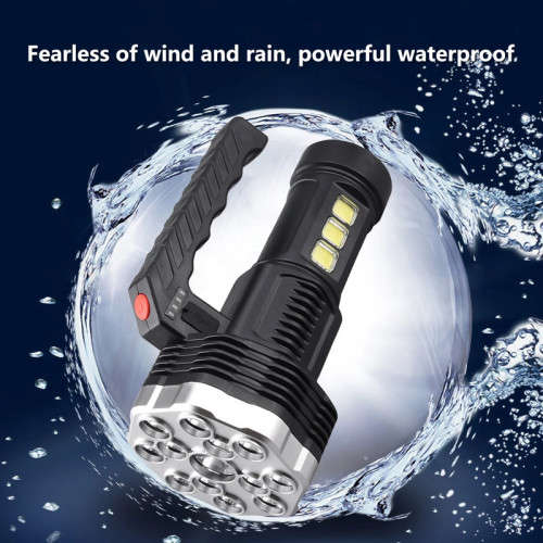 LED flashlight 13 light sources rechargeable portable searchlight outdoor camping light