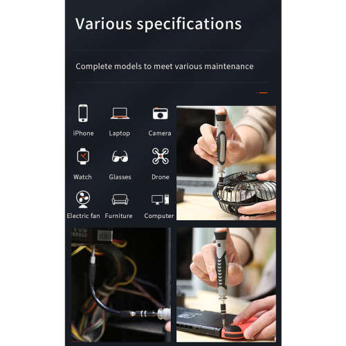 Precision Screwdriver Set Rust-Resistant 117 Pieces Multiple Sizes Suitable For Computer Watches