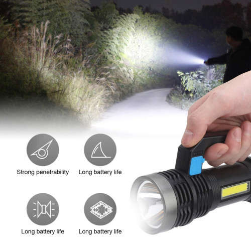LED Spotlight For Home Outdoor Camping Patrol Rechargeable