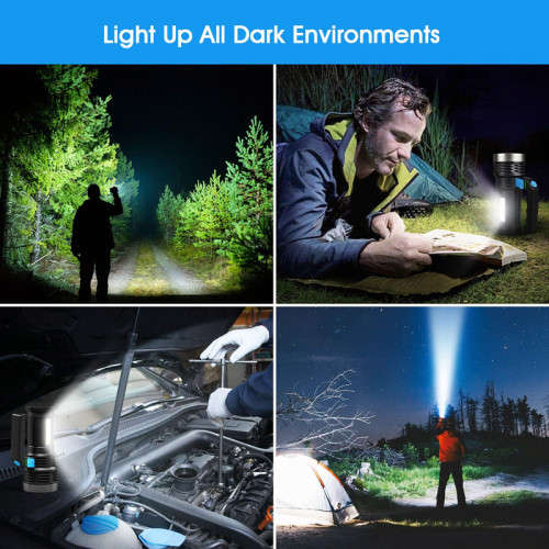 LED Spotlight For Home Outdoor Camping Patrol Rechargeable