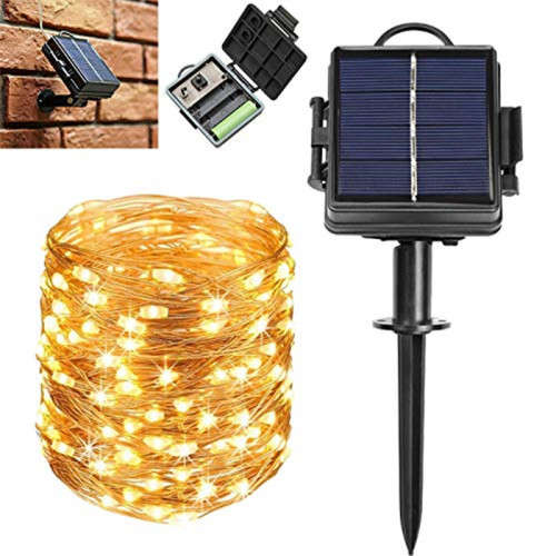 LED Solar Light With Replaceable Batteries Waterproof Garden Patio Wedding Christmas Decoration