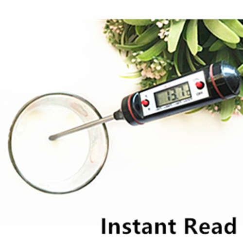 Kitchen Food Thermometer Stainless Steel Sensor Probe With Digital Temperature Display