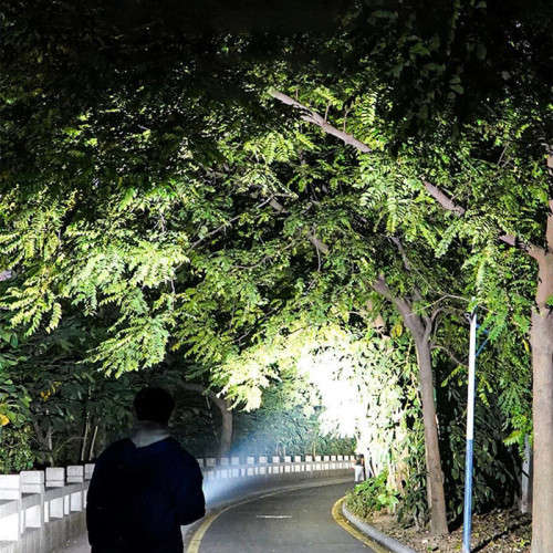 USB rechargeable flashlight spotlight waterproof multifunctional camping hiking outdoor