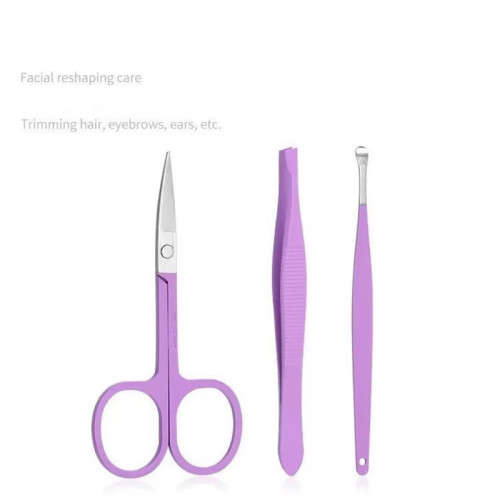 Nail Art Set Makeup Beauty Tools 12 Piece Portable Nail Clipper Set with Folding Bag