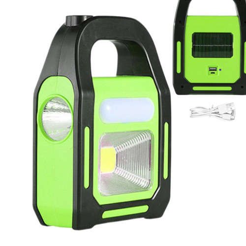 LED Portable Working Solar Light Camping USB Rechargeable Waterproof Patrol Home