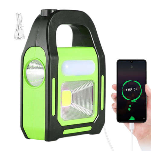 LED Portable Working Solar Light Camping USB Rechargeable Waterproof Patrol Home