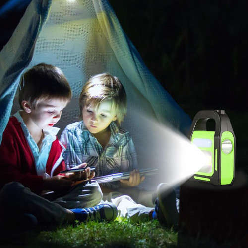 LED Portable Working Solar Light Camping USB Rechargeable Waterproof Patrol Home
