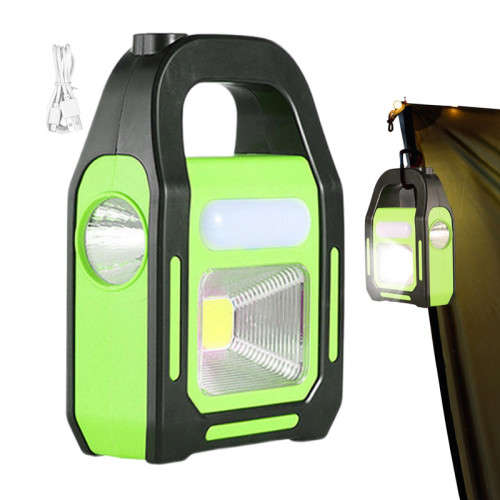 LED Portable Working Solar Light Camping USB Rechargeable Waterproof Patrol Home
