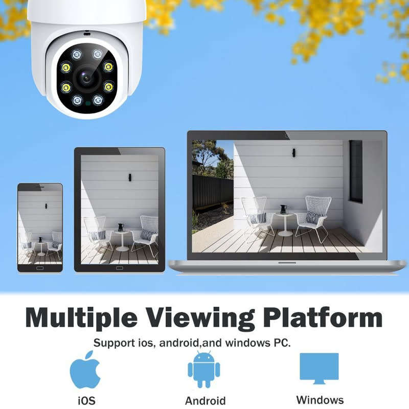 Wireless Surveillance Camera Home Wifi Monitor Full Color Night Vision Camera Network Support