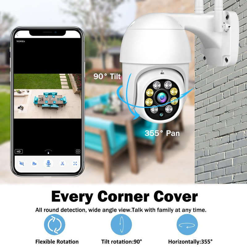 Wireless Surveillance Camera Home Wifi Monitor Full Color Night Vision Camera Network Support