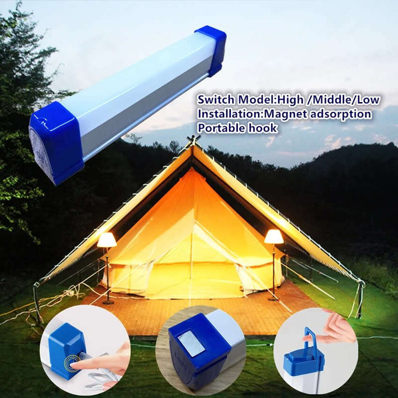 LED Lighting Tube Portable USB Rechargeable Emergency Camping Light Outdoor Lighting