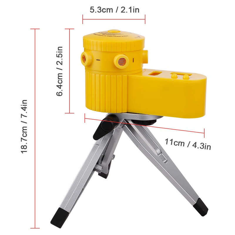 Laser Level Pointer Multifunctional Measuring Horizontal And Vertical Cross Line Tool Tripod