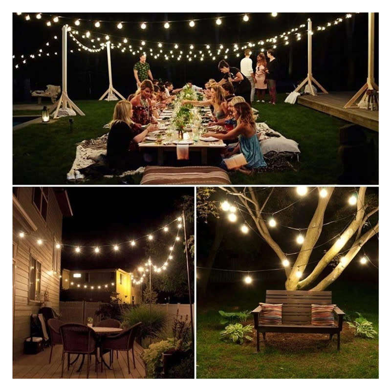 LED Solar Crystal Ball String Light 5M Waterproof Suitable For Holiday Garden Party Christmas Decora