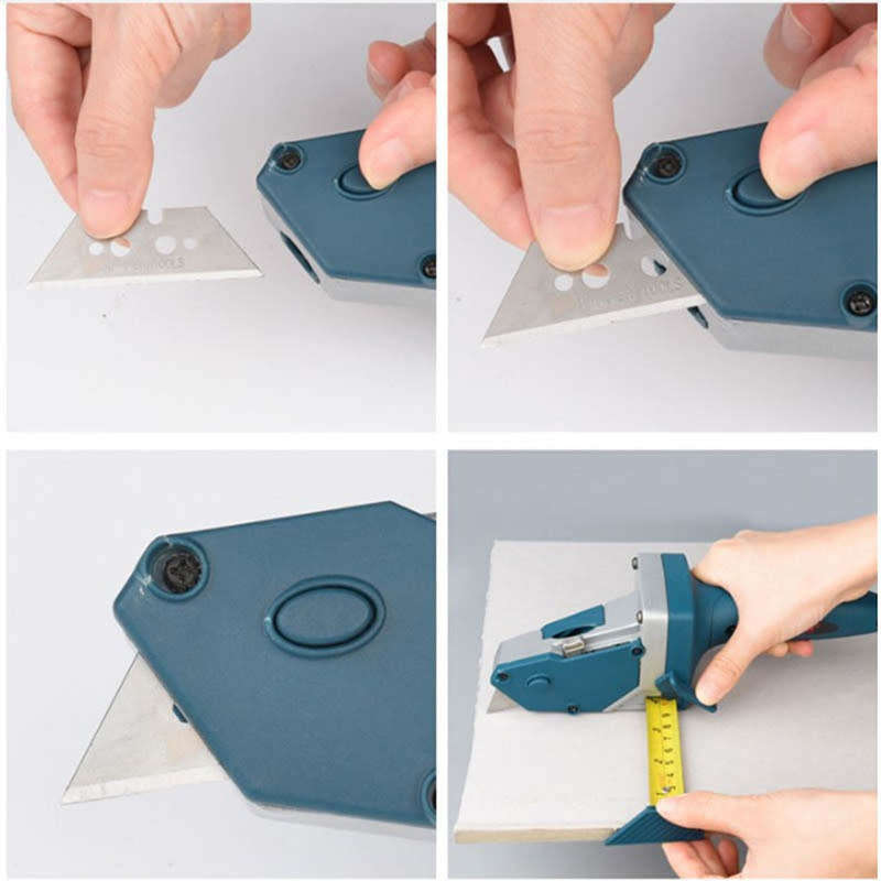 Portable Drywall Cutting Hand Tools With Tape Measure And Utility Knife And Measurement Markers