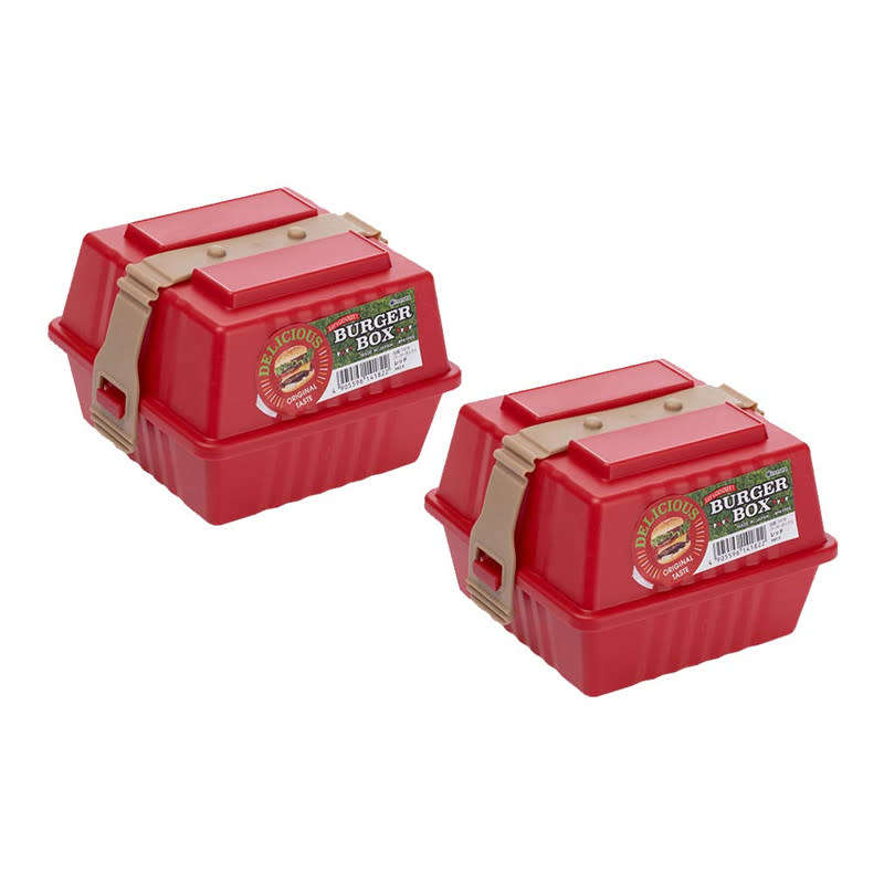 Square Lunch Box Meal Box Burger Sandwich Storage Container Sealed