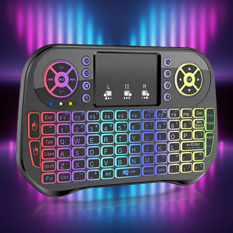 Bluetooth Backlit Keyboard 2.4G Mini Wireless Smart Touchpad for Computer TV